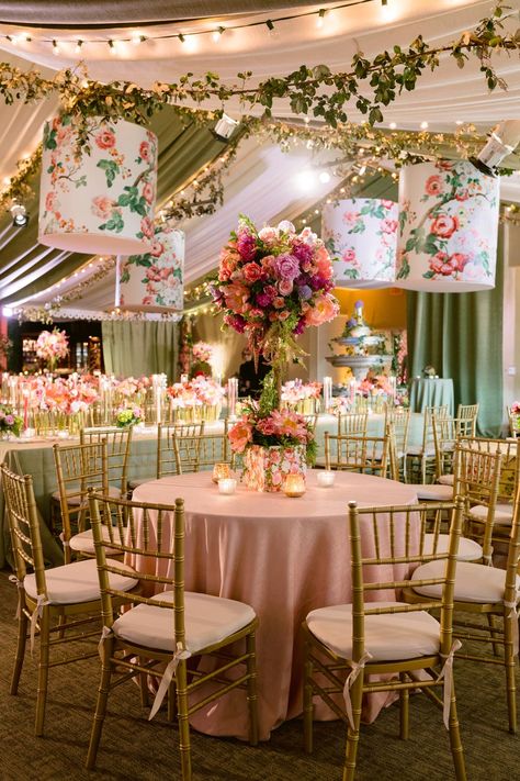 The bride honors her parents nuptials with a stunning pink and orange wedding in Houston. | Photo: Kelli Durham Photography   Spotlight WiH Partners-  Cake: Susie's Cakes  Lighting: Bright Star Productions  Registry: Bering's  After Party: Omni Houston Hotel   #WeddingsinHouston #RealWedding #LuxuryWeddings #HoustonWedding #VibrantWeddings #ReceptionDecor #WeddingReception #WeddingDetails #WeddingDay #WeddingInspo Pink Orange Wedding Decor, Pink Orange Beige Wedding, Pink And Orange Wedding Theme Backdrop, Pink And Orange Indian Wedding Decor, Pink And Orange Wedding Signage, Dance Floor Rental, Houston Hotels, Susie Cakes, Orange And Pink Wedding