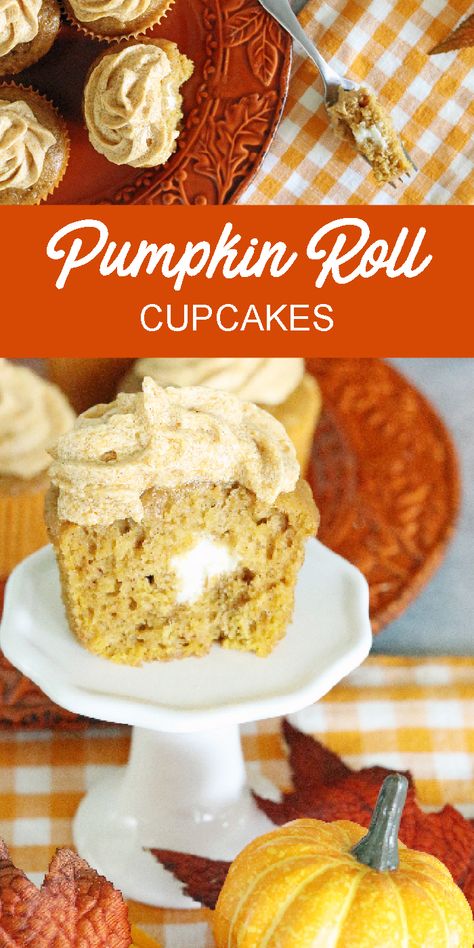 Cupcakes For Fall, Pecan Pie Cookie, Pumpkin Spice Frosting, Cupcakes Fall, Moist Pumpkin Muffins, Spice Frosting, Cookies Pumpkin, Pumpkin Roll Cake, Cupcakes Easy