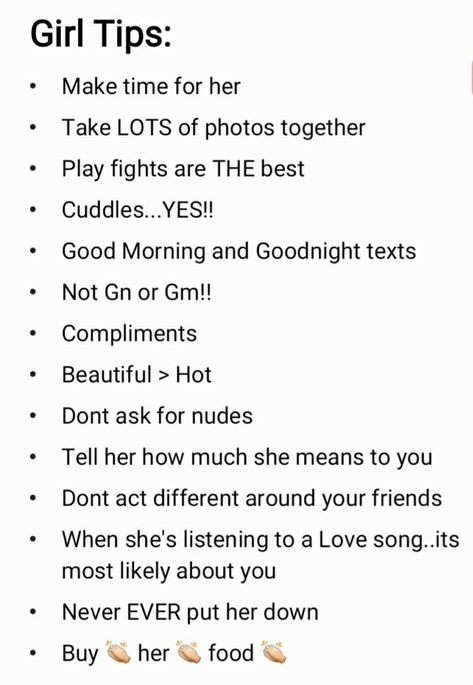 How To Treat Your Girlfriend Tips, How To Tell Your Boyfriend Hes Perfect, Good Bets To Make With Your Boyfriend, Stuff To Make Your Girlfriend, Things I Want To Do With My Girlfriend, How To Love Your Girlfriend, How To Be A Good Girlfriend Tips Dating, How To Find A Girlfriend, Girlfriend And Boyfriend Goals Text