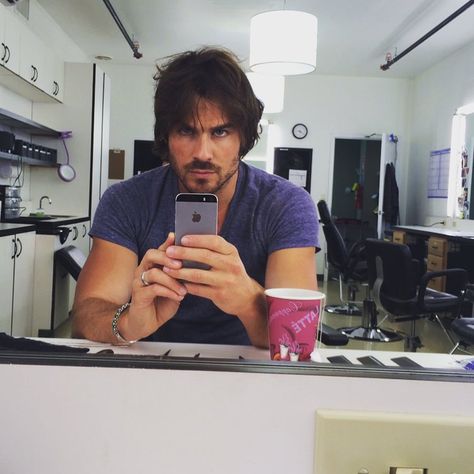 Instagram Boone Carlyle, Ian And Nikki, Ian Joseph Somerhalder, Celebrity Selfies, Damon Salvatore Vampire Diaries, Hunks Men, Vampire Diaries Damon, Nikki Reed, Ian Somerhalder