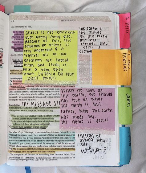 Bible Anotating, Hebrews Bible Study, Bible Goals, Studying Scripture, Hebrews 2, Bible Decor, Teen Bible Study, Bible Journal Notebooks, Christian Board