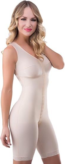 Isavela Full Body Suit Mid Thigh Length Plastic Surgery Compression Garment w/Bra (BB09-NS) at Amazon Women’s Clothing store Compression Garment, Full Body Suit, Amazon Women, Body Suit, Plastic Surgery, Unique Fashion, Elegant Dresses, Full Body, Surgery