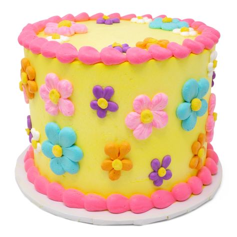 If you are looking for a groovy cake to radiate positive vibes, this is the design for you. You are welcome to keep the colors as shown or select your favorite colors for an out of sight celebration. Birthday Cake Summer, Cake Recipe Birthday, Summer Cake Ideas, Groovy Cake, Summer Cake Recipes, Radiate Positive Vibes, Summer Cake, Birthday Cake With Flowers, Spring Cake