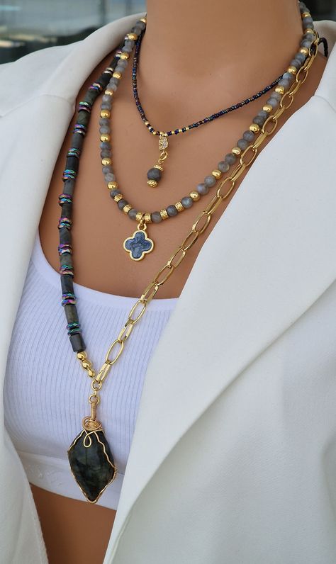 Boho style necklaces