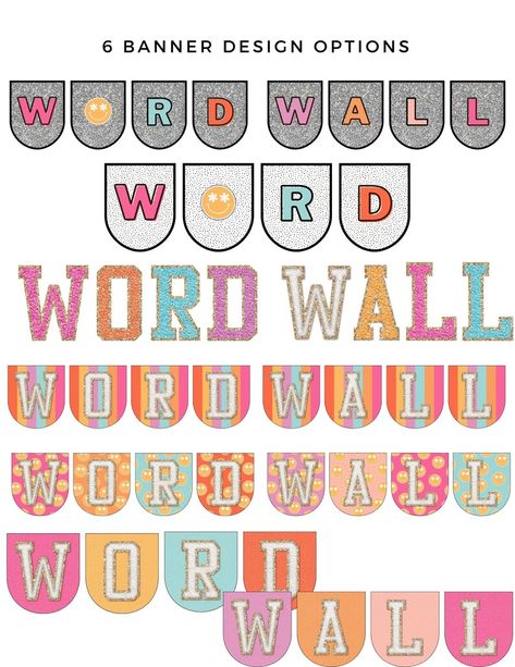 Groovy Glitter Word Wall editable - Etsy Glitter Bulletin Board Ideas, Groovy Glitter Classroom Theme, Groovy Glitter Classroom, Groovy Classroom Theme, Playschool Ideas, Nursery 2024, Ag Classroom, Groovy Decor, Classroom Curtains