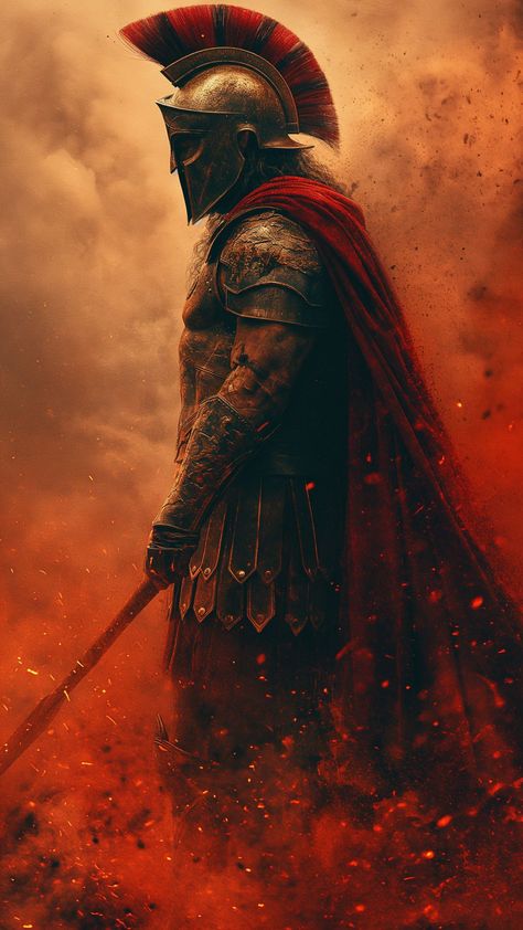 Spartan Wallpaper, Sparta Warrior, Warrior Images, Ingrain Wallpaper, Roman Warriors, Historical Warriors, Greek Warrior, Greek Mythology Art, Cover Wallpaper