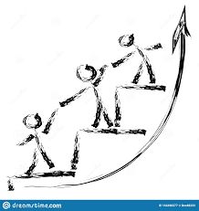 Move Up Helping Each Other. Rough Image Of People Giving Each Other Hands And Up Arrows. Stock Illustration - Illustration of black, arrow: 164496277 Helping Each Other Drawing, Helping Each Other Illustration, People Helping Each Other Drawing, Basic Drawing For Kids, Helping Each Other, Up Arrow, Black Arrow, Basic Drawing, Human Figure