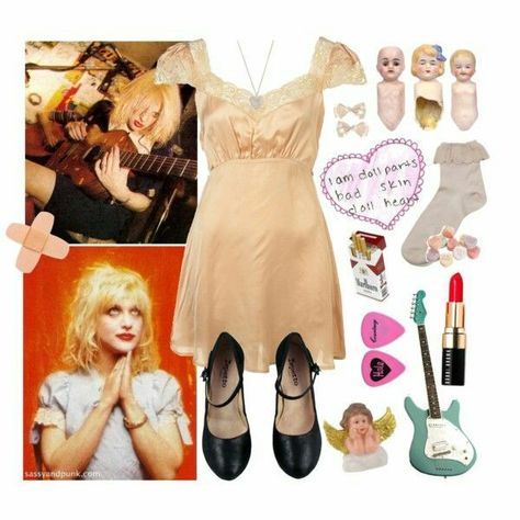 Baby Doll Dresses, Courtney Love and Mary Janes 90s Trends Courtney Love 90s, 90s Fashion Grunge, Riot Grrrl, Outfit 90s, Courtney Love, Fashion House, Mode Vintage, Kurt Cobain, Grunge Fashion