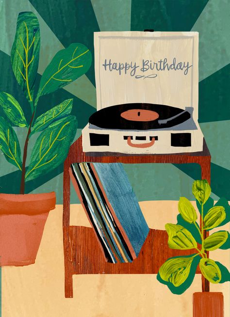 Sharon Montgomery | Advocate Art Birthday Illustration Art, Happy Birthday Illustration, Happy Birthday Art, Birthday Pins, Birthday Illustration, Vintage Birthday Cards, Happy Birthday Pictures, Bday Cards, Advocate Art