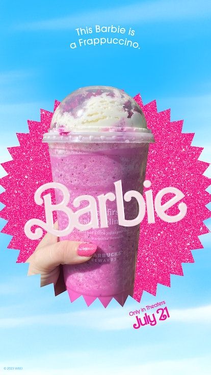 Barbie Frappuccino Starbucks, Barbie Drink Recipe, Barbie Frappuccino, Order At Starbucks, Heathy Smoothies, Starbucks Frappuccino Recipe, Frappuccino Starbucks, Secret Starbucks Drinks, Free Barbie