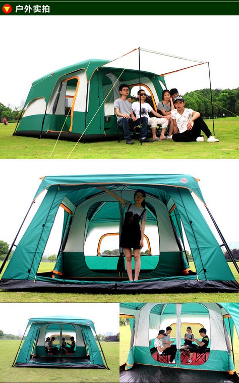 Bedroom Tent, Rain Sleep, Ultralight Camping, Tent Material, Space Camp, Best Tents For Camping, Big Tents, Green China, Waterproof Tent