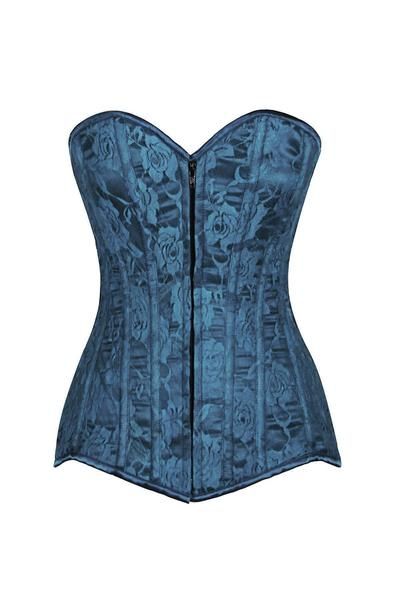 Overbust Corset | by Daisy Corsets | New at SEXYSHOES.com | SEXYSHOES.COM Steel Boned Corsets, Overbust Corset, Steampunk Clothing, Underbust Corset, Dress Bra, Dark Teal, Corsets, How To Feel Beautiful, Couture Fashion