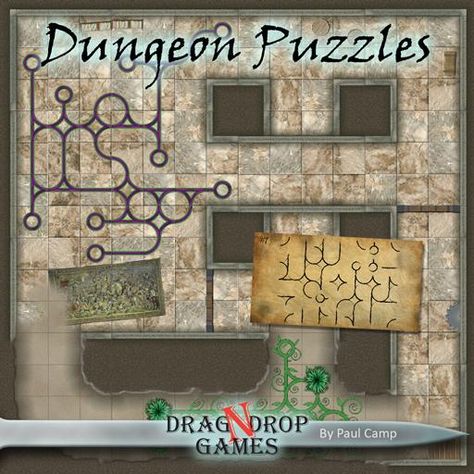 Dungeon Puzzles | Roll20 Marketplace: Digital goods for online tabletop gaming Dungeon Puzzles, Virtual Tabletop, Camping Games, Digital Goods, Riddles, Table Top, Gaming, Novelty Sign, Design