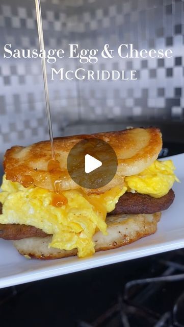 Mrs. Baker on Instagram: "Where My Breakfast Lovers Att 🔥 #cookwithme 

Cook breakfast with me 

What y’all calling this a McGriddle or a Sausage Egg and Cheese Pancake sandwich 😭

In any event it was 🤤

What I used 
Complete pancake mix 
Jimmy dean sausage patties
Egg land best eggs 
Syrup 
Butter 

#breakfast #breakfastlovers #pancakes #sausage #eggs #sandwich #bakerskitchen #foodie #inthekitchen #cooking #tastyfood #blogging #easyrecipes" Sausage Egg And Cheese Sandwich, Dagwood Sandwich, Pancake Sandwich, Eggs Sandwich, Pancake Sausage, Sausage Muffins, Best Eggs, Jimmy Dean Sausage, Cook Breakfast