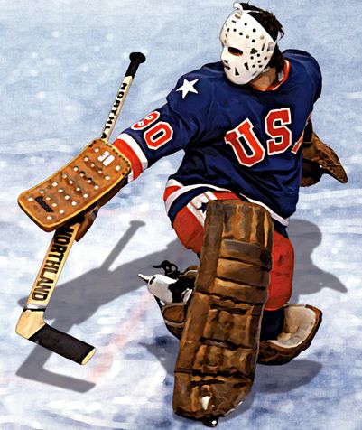 bu's jim craig ... Hockey Illustration, Jim Craig, Canadian Hockey, Hockey Room, Hockey Rules, Canada Hockey, Hockey Pictures, Bruins Hockey, Usa Hockey