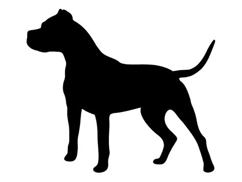 Pitbull Dog Silhouette, Pitbull Silhouette, Subtle Tattoos, Dog Silhouette, American Bully, Pitbull Dog, Pitbull, Cut Outs, Animal Art