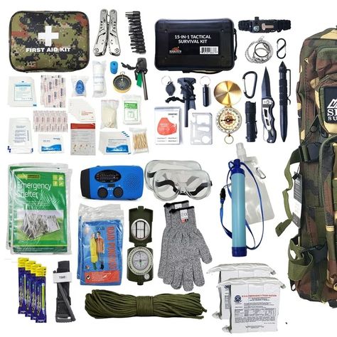 Vital 72 Hour Emergency Survival Kit for Family - Be Prepared for Hurricanes, Floods, Tornadoes or Other Disasters - 72 Hours of Food & Water for 2 Per Bag - Walmart.com Tornado Shelter, Emergency Blankets, Emergency Blanket, 72 Hour Kits, Survival Backpack, Emergency Survival Kit, Mini Flashlights, Emergency Shelter, First Aid Supplies