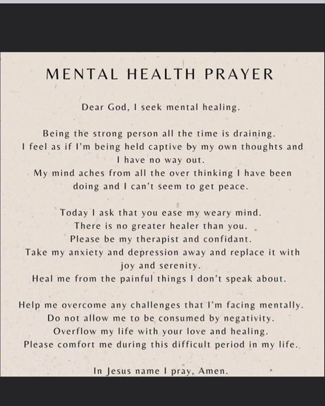 Bible Passages For Healing, Scripture For Mental Healing, Prayer For Mental Strength, Prayers For Self Healing, Prayer For Hopelessness, Prayers For Overthinking, Prayer For Overthinking, Prayer For Mental Healing, Healing Bible Verses