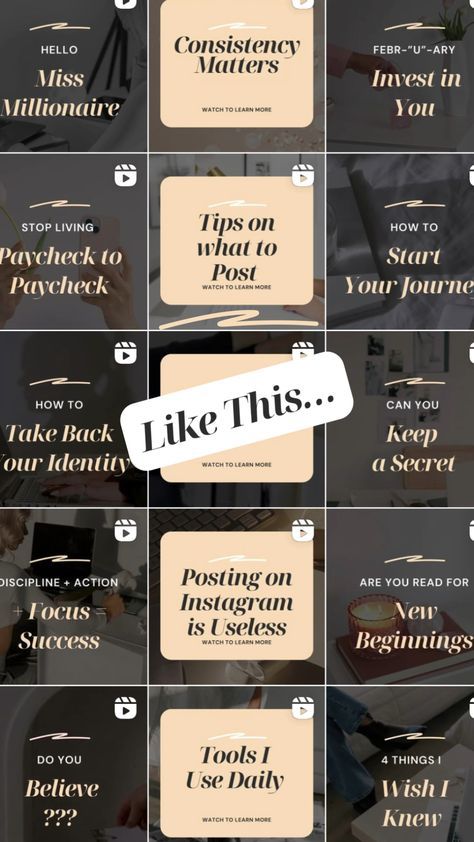 How to totally transform 👇 your Instagram feed with Reels Covers #reelscover #reelsinstagramideas #reelscoverdesign #reelscoverinstagramideas Reel Cover, Modern Marketing, Instagram Template Design, Marketing Advice, Styled Stock Photos, Marketing Template, Photographer Branding, Female Entrepreneurs, Cover Pics