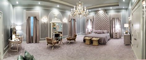 Chanel Oberlin’s Bedroom | Scream Queens Chanel Oberlin Bedroom, Scream Queens Bedroom, Scream Queens House, Chanel Oberlin Room, Chanel Oberlin Aesthetic, Scream Queens Aesthetic, Rich Girl Bedroom, Modern Glam Living Room, Sorority House