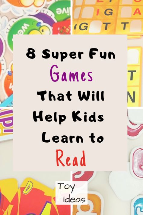 First Grade Reading Games, Toy Ideas For Kids, Reading Games For Kindergarten, Learning To Read Games, Fun Reading Games, Games For Grade 1, Reading Intervention Activities, Reading Games For Kids, Fun Reading Activities