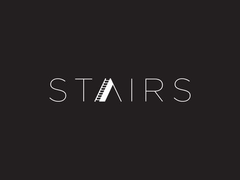 #verbicon #Stairs by Aditya Chhatrala Stages Of Acceptance, Word Expression, Expressive Typography, Smart Logo, Typography Logo Inspiration, Stair Ladder, Typographic Logo Design, Logo Design Set, Typographic Logo