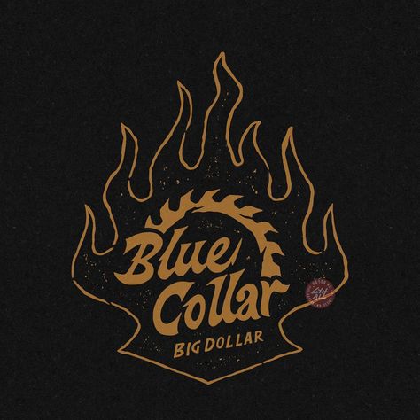 BLUE COLLAR BIG DOLLAR ✍️⚡🔥 Design for sale! Text and color can be change 🤘 Available for commission work #badgedesign #illustration #industrial #graphicdesign #logodesigner #typography #goodtype #apparellogo #clothingbrand #clothingdesign #appareldesigner #tshirt #tshirtdesign #welding #anvil #tools #vintage #sawblade #branding #branddesigner #companylogo #artwork #distressedunrest Motorcycle Logo Design, Motorcycles Logo Design, Dollar Design, Motorcycle Logo, Auto Detailing, Badge Design, Clothing Logo, Clothing Brand, Branding Design