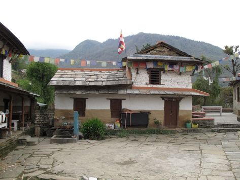 Nepali House, Slate Roof House, Nepali Village, Nepali Village House, Lalitpur Nepal, Annapurna Trek, Nagarkot Nepal, Nepal Annapurna, Grocery Store Design