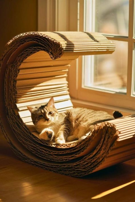 Top 15 DIY Cat Scratcher [From Recycle Materials] – craftydiyers.com Homemade Cat Scratcher Diy, Cardboard Cat Diy, Diy Cat Scratcher Cardboard, Cat Toy Diy, Cat Scratcher Diy, Cat Trees Homemade, Outdoor Cat Tree, Diy Cat Scratching Post, Diy Cat Scratcher