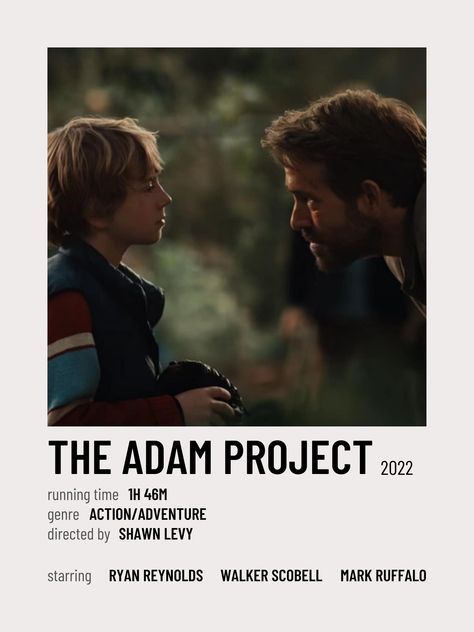 Ryan Reynolds Movies, The Adam Project, Adam Project, Project Poster, Mini Posters, Movie Card, Mark Ruffalo, Wall Posters, Ryan Reynolds