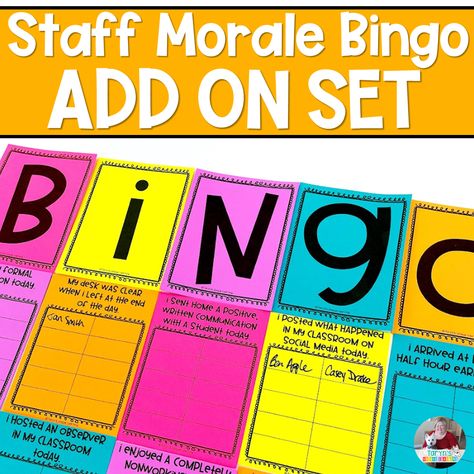 YOU HAVE ALREADY PURCHASED MY Staff Morale | Staff Bingo which appears to be a fabulous activity for your staff! You can Free Staff Morale Boosters, Staff Bingo, Monthly Staff Morale Boosters, Teacher Bingo, Staff Morale Booster, Staff Bulletin Boards, Staff Engagement, Employee Motivation, Sunshine Committee