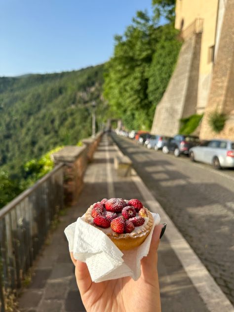 Nemi Italy Strawberries, Nemi Italy, Strawberry Pie, Coffee Aesthetic, Rome, Travel Destinations, Bucket List, Pie, Vision Board