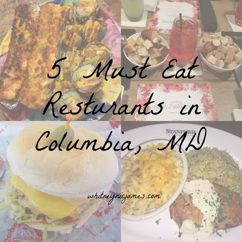 5 Must Visit Resturants in Columbia, Maryland Maryland Food, Things To Do In Maryland, East Coast Living, Columbia Maryland, America Trip, Dinner Restaurants, Drinking Around The World, Places In America, Ocean City Md