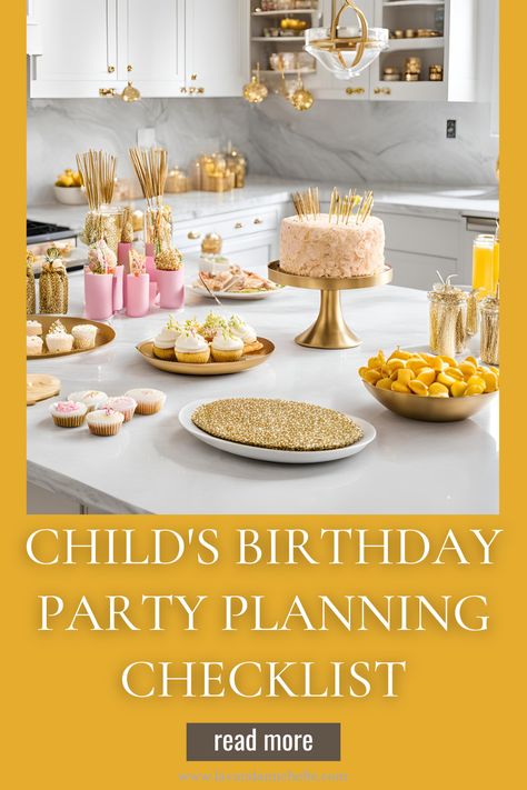 Child's Birthday Party Planning Checklist - LavandaMichelle Low Budget Birthday Ideas, Birthday Party Planning Checklist, Birthday Party Checklist, Budget Birthday, Party Planning Checklist, Party Checklist, School Vacation, Time To Live, Birthday Party Planning