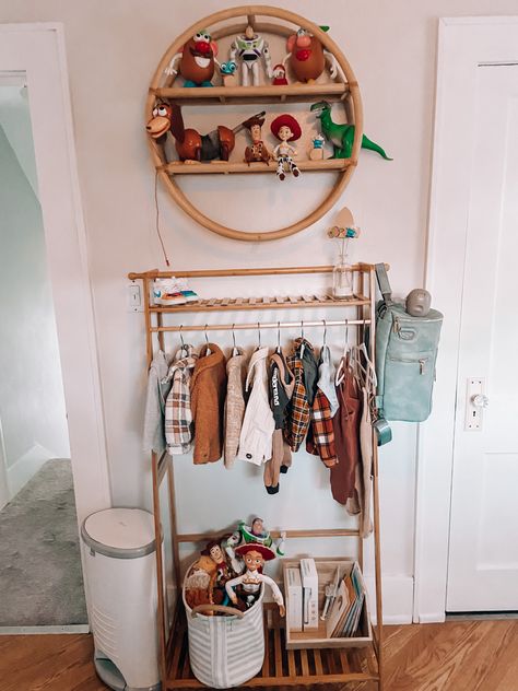 toy story nursery Baby Boy Nursery Toy Story, Subtle Toy Story Nursery, Toy Story Kids Room, Toy Story Nursery Boy Rooms, Toy Story Themed Nursery, Toy Story Baby Room, Toy Story Nursery Ideas, Toddler Girl Room Decorating Ideas, Disney Playroom