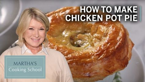 Chicken Pot Pies Boil Whole Chicken, Individual Chicken Pot Pies, Chicken Potpie, Chicken Pot Pies, Martha Stewart Recipes, Pot Pies Recipes, Pot Pies, Crepe Recipes, Chicken Pot Pie Recipes