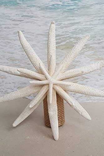 Hawaiian Christmas Tree, Lake Crafts, Starfish Tree Topper, Camp Projects, Beach Christmas Trees, Beach Christmas Ornaments, Coastal Christmas Tree, Coastal Christmas Decor, Hawaiian Christmas