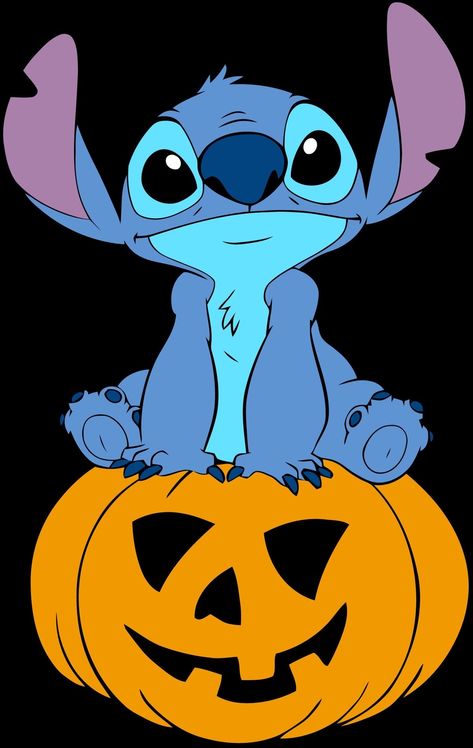 Stitch In A Pumpkin, Stitch Halloween Painting, Stitch Fall Wallpaper, Halloween Stitch Wallpaper, Halloween Stitch Disney, Cute Wallpapers Halloween, Stitch Halloween Wallpaper, Pumpkin Stitch, Stitch Wallpapers