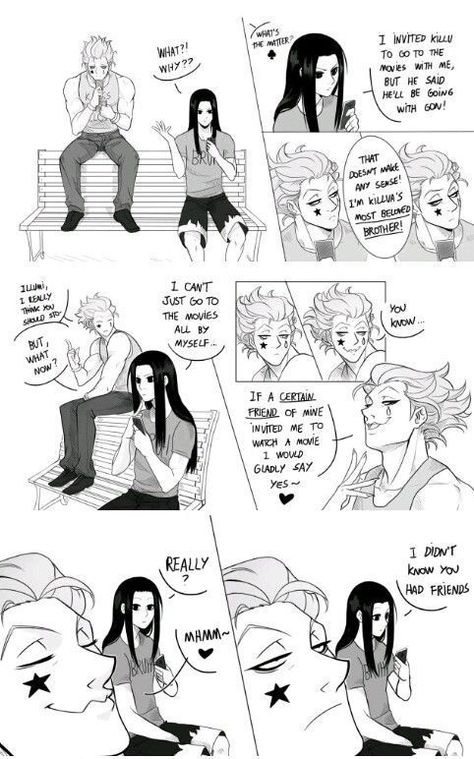 #wattpad #losowo Comics and images do not belong to me. May contain gay shipping. Please do not criticize any of the content. Illumi X Hisoka Comic, Hisoka X Illumi Fanart, Illumi X Hisoka, Hisoka And Illumi, Hisoka X Illumi, Hxh Art, Hunterxhunter Funny, Hisoka Morrow, Zoldyck Family