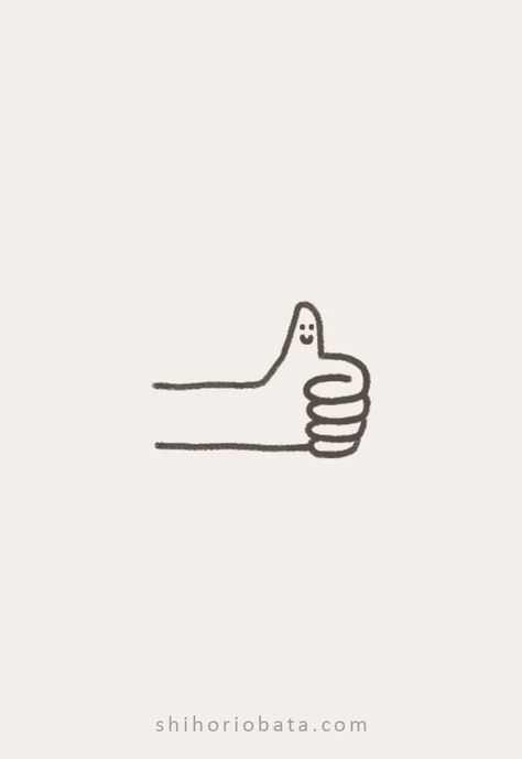 Thumbs Up Drawing, Practice Drawing Hands, Shihori Obata, Hand Drawing Ideas, Things To Draw Doodles, Embroidered Journal, Windbreaker Design, Silly Drawings, Colored Pencil Drawing Ideas