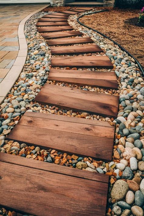 Transform your entrance with these stunning stone walkway designs. Discover timeless elegance and durability. #WalkwayDesign #StonePath #CurbAppeal Walk Ways To Front Door, Front Door Walkway Ideas, Front Yard Walkway Ideas, Stone Walkway Ideas, Walkways To Front Door, Rock Walkway, Walkway Designs, Front Yard Walkway, Walkway Landscaping