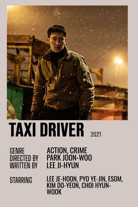 By 𝘼𝙣𝙜𝙚𝙡𝙖 🌷 Taxi Driver Kdrama, Night Film, Korean Drama Series, New Movies To Watch, Inspirational Movies, Korean Drama Tv, Drama Songs, Drama Tv Shows, Korean Drama List