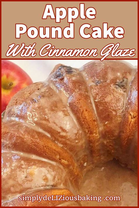 This old fashioned apple pound cake is chocked full of tender, fresh apples and is full of scrumptious apple cinnamon flavor.. Click here for this homemade, simple from scratch cake recipe. #poundcakelove Simple Pound Cake Recipe, Simple Pound Cake, Apple Pound Cake, Spice Pound Cake, Apple Bundt Cake Recipes, Apple Cake Recipe Easy, Easy Bundt Cake Recipes, Pound Cake Recipes Easy, Apple Cinnamon Cake