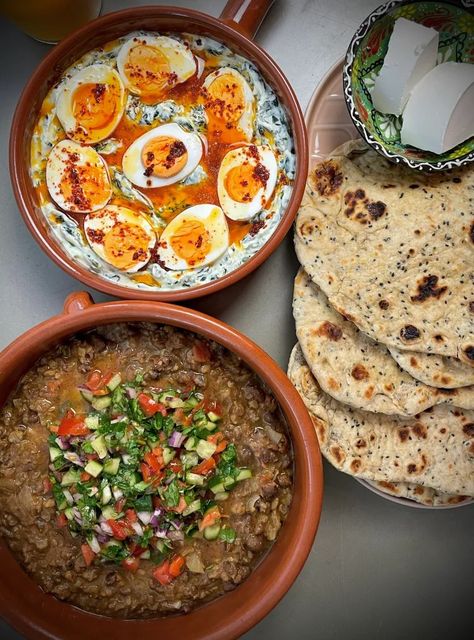 Ful Medames (Egyptian Fava Bean Stew) - Saffron & Herbs Ful Medames, Fava Beans Recipes, Breakfast Beans, Fava Bean, Pitta Bread, Cucumbers And Onions, Egyptian Food, Fava Beans, Bean Stew