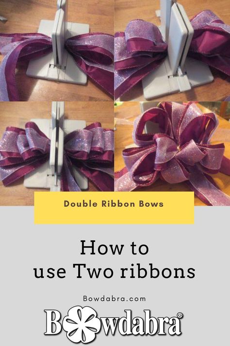 Diy Wreath Bow Tutorial, Bow Making Tutorials, Diy Wreath Bow, Ribbon Projects, Homemade Bows, Fancy Bows, Ribbon Crafts Diy, Perfect Bow, Bows Diy Ribbon