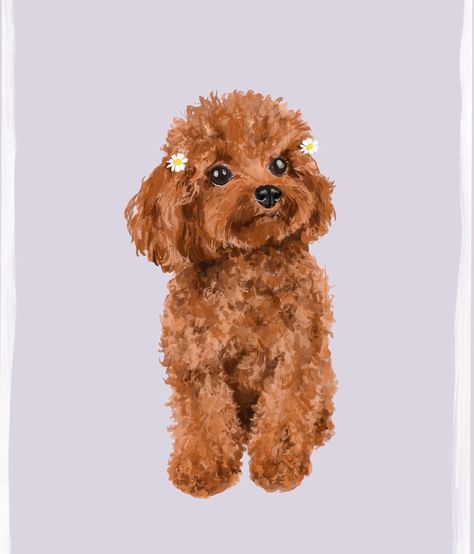 Peony the Toy Poodle 🐾 . . . . . . #poodle #poodlesofinstagram #poodlelove #dogsofinstagram #toypoodlelove #toypoodlepuppy #toypoodle #poodlelove #poodlegram #petportraitartist #petportraits #petlovers #dogillustration #dogart #artistsoninstagram #art #artist #illustration #illustrationartists Poodle Dog Illustration, Toy Poodle Illustration, Poodle Painting, Poodle Illustration, Dog Watercolour, Poodle Drawing, Dog Drawing Simple, Toy Poodle Puppy, Poodle Toy