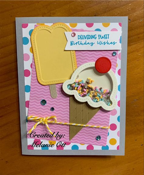 Ice Cream Card, Queen And Company, Birthday Ice Cream, Creative Worksheets, Creative Birthday Cards, Handmade Birthday Gifts, Homemade Birthday Cards, Candyland Birthday, Sweet Shop