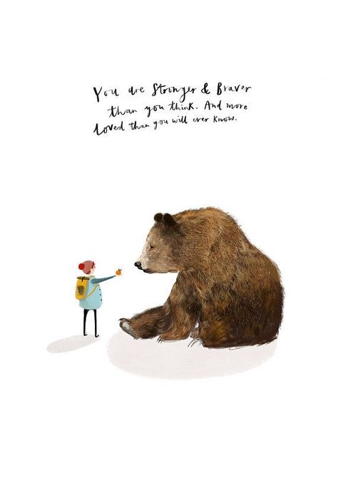 Bold Art Print, Wall Art Uk, Bear Illustration, Childrens Wall Art, Cool Wall Art, Bold Art, Encouragement Gifts, Motivational Wall, Motivational Wall Art