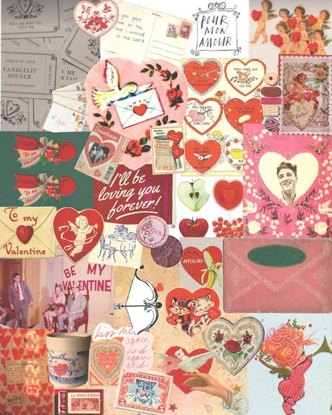 valentine’s day mood board.. a little vintage, a lot of love 💖🎀✨❤️👼🏼🍫 Valentine Mood Board, February Mood Board, Watercolor Cocktails, February Mood, To Be, Fun Stuff, Mood Boards, Cute Pictures, Watercolor Art