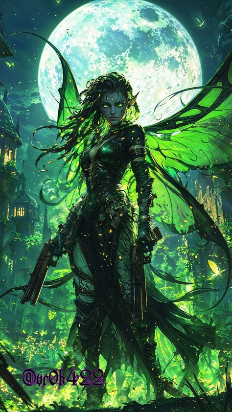 🦋 --- --- #witchaesthetic #witchcraft #fairy #fairytail #fae #aiart #aiartcommunity #midjourney #green #wow #warhammer #darkart #dark #celtic #norse #pagan Dark Fey, Evil Fairy, Party Characters, W.i.t.c.h Aesthetic, Norse Pagan, Pixie Hollow, Green Fairy, Pirate Woman, Dark Fairy